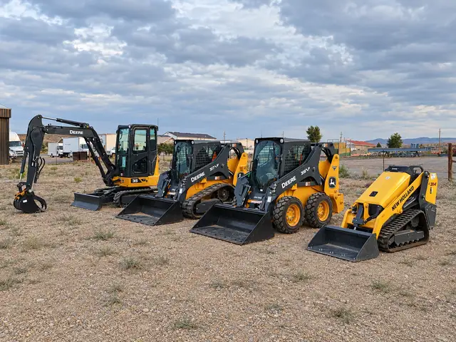 A selection of Red Bear equipment in the yard